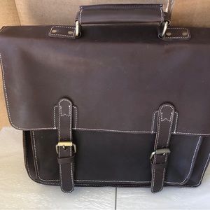 Genuine leather suitcase